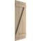 Ekena Millwork Rustic Three Board Joined Board-n-Batten Rough Cedar Faux Wood Shutters w/Z-Board, 16 1/2W x 76H, PR SHUBJZ16X76RCPR - alternate 16